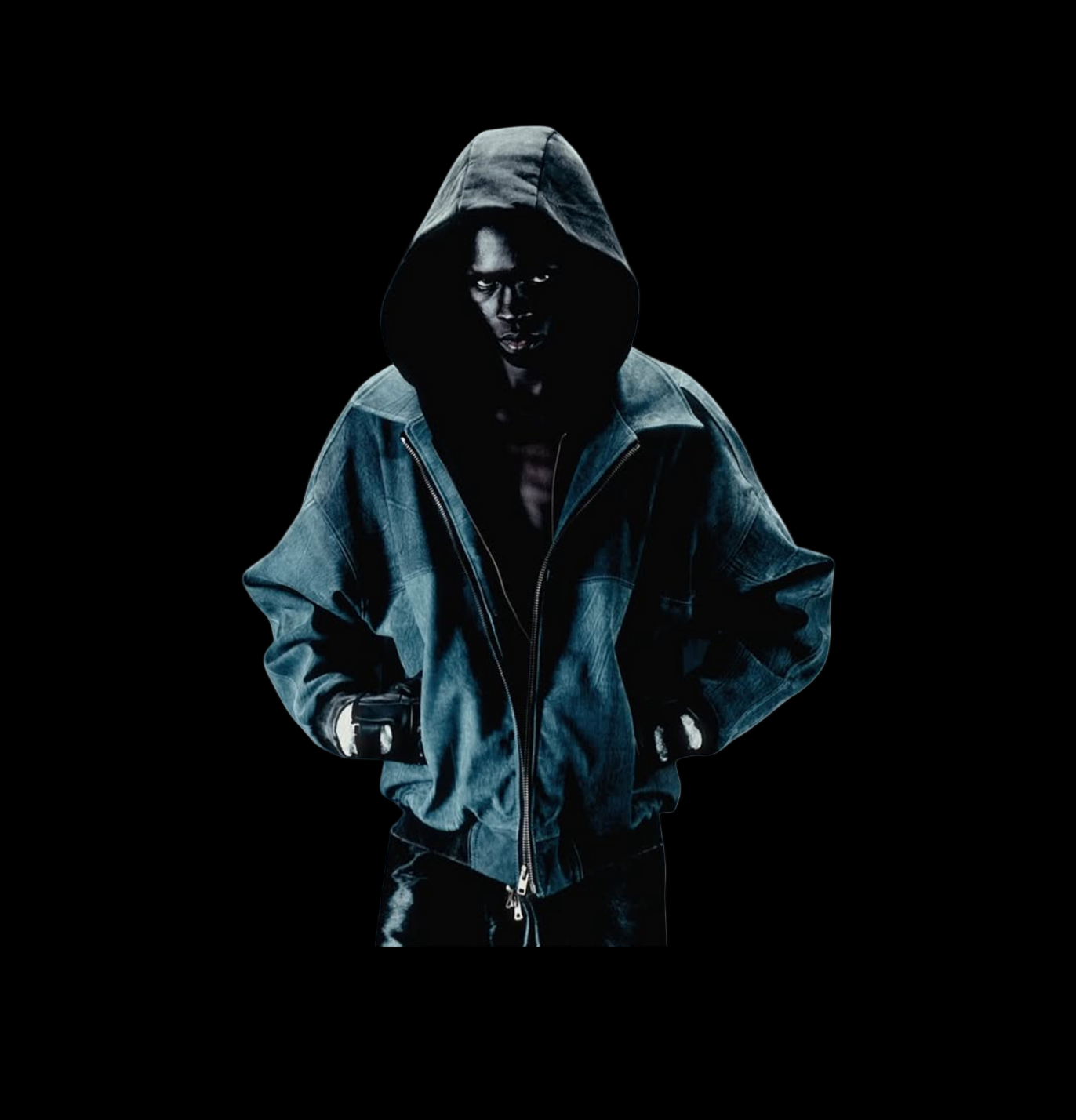 SUEDE HOODIE