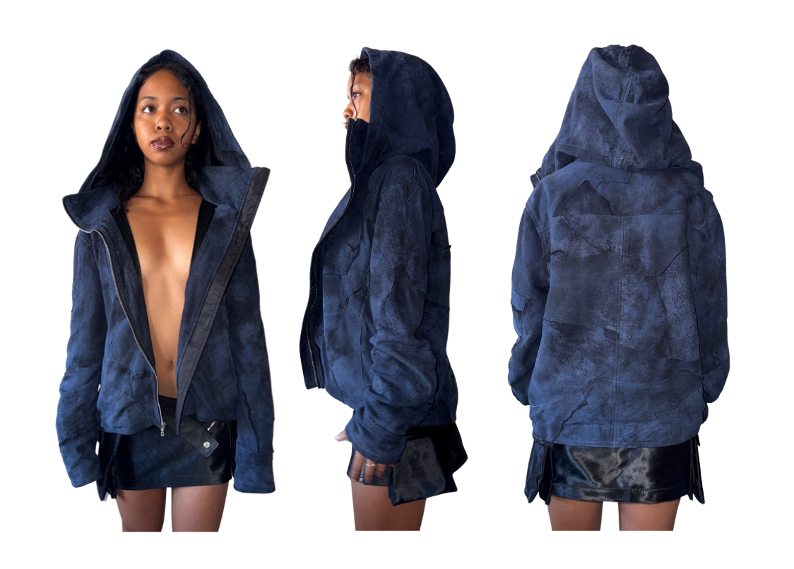 MIDNIGHT PATCH SUEDE JACKET