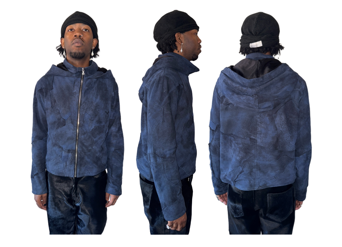 MIDNIGHT PATCH SUEDE JACKET