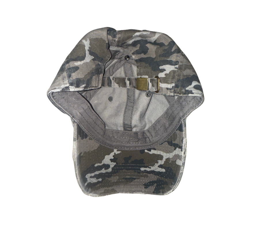 DISTRESSED CAMO CAP